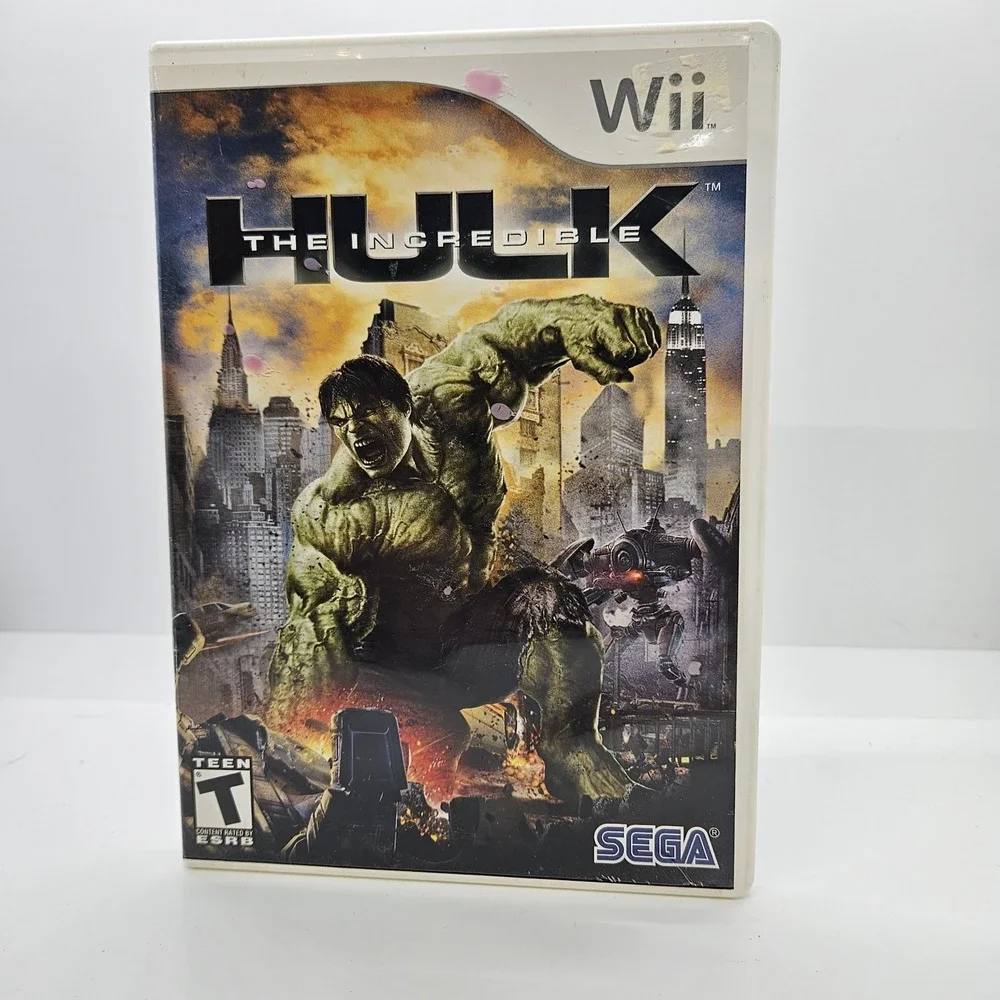 The Incredible‎ Hulk Nintendo Wii Game Complete SEGA Marvel